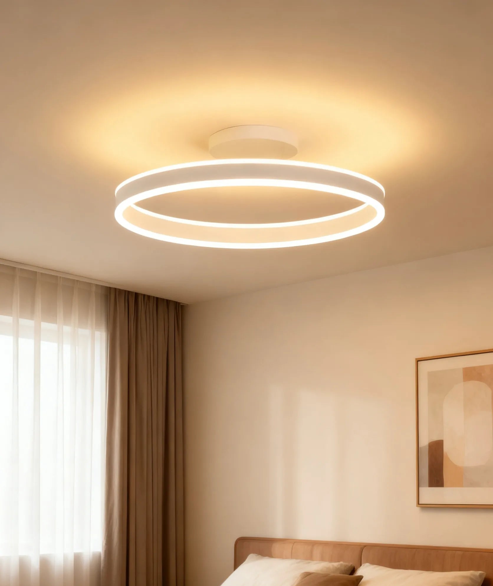 Plafoniera LED  Creativo con Anello Luminoso  per Camera da Letto