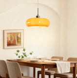 Lampadario a Forma di Zucca in Vetro Creativo per Sala da Pranzo