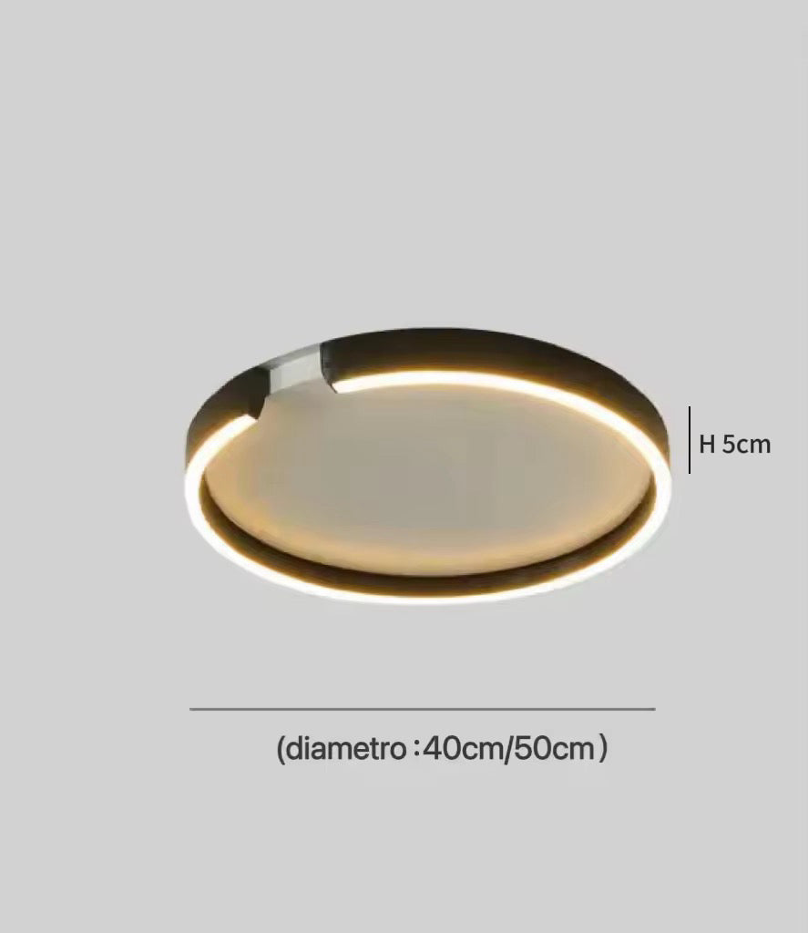 Plafoniera LED da Corridoio Design Semplice a Forma di Anello