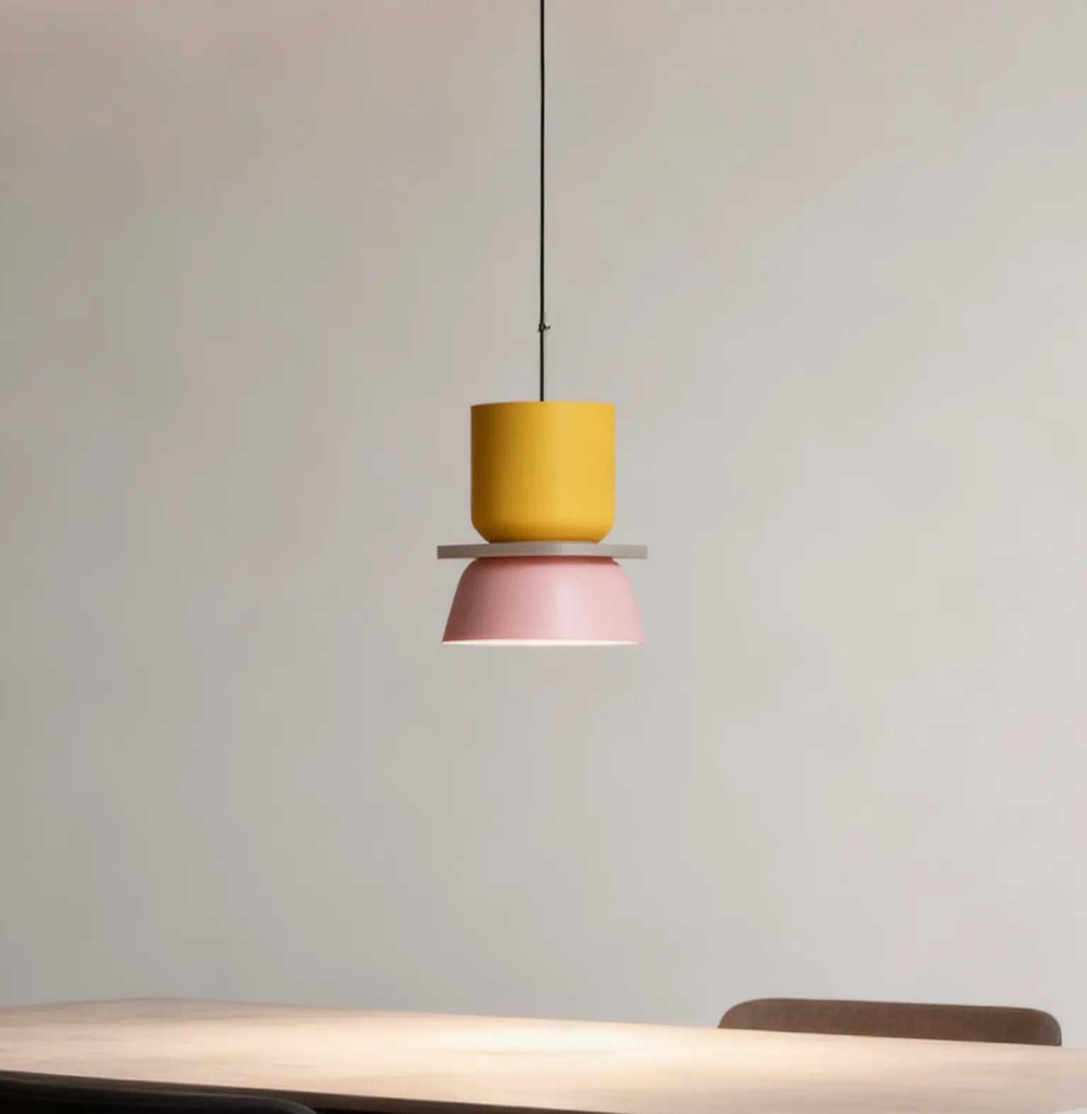 Lampada a Sospensione Morandi Design a Doppia Coppa per Sala da Pranzo