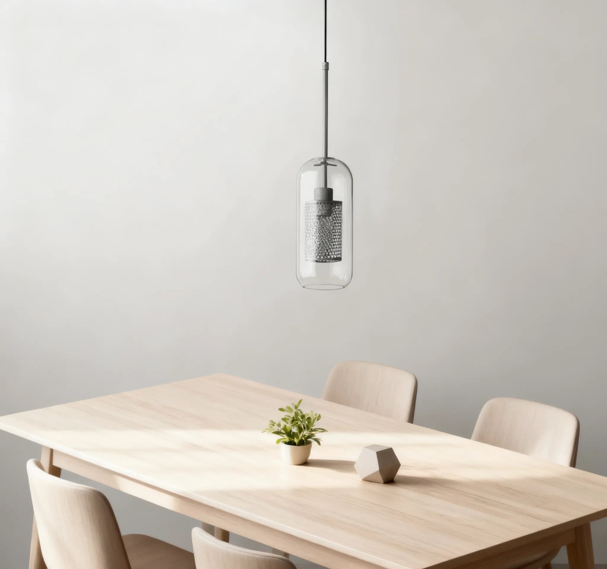 Lampadario a Sfera in Vetro per Sala da Pranzo con Design a Nido d’Ape
