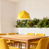 Lampadario Geometrico a Forma Poliedrica Romboidale per Sala da Pranzo