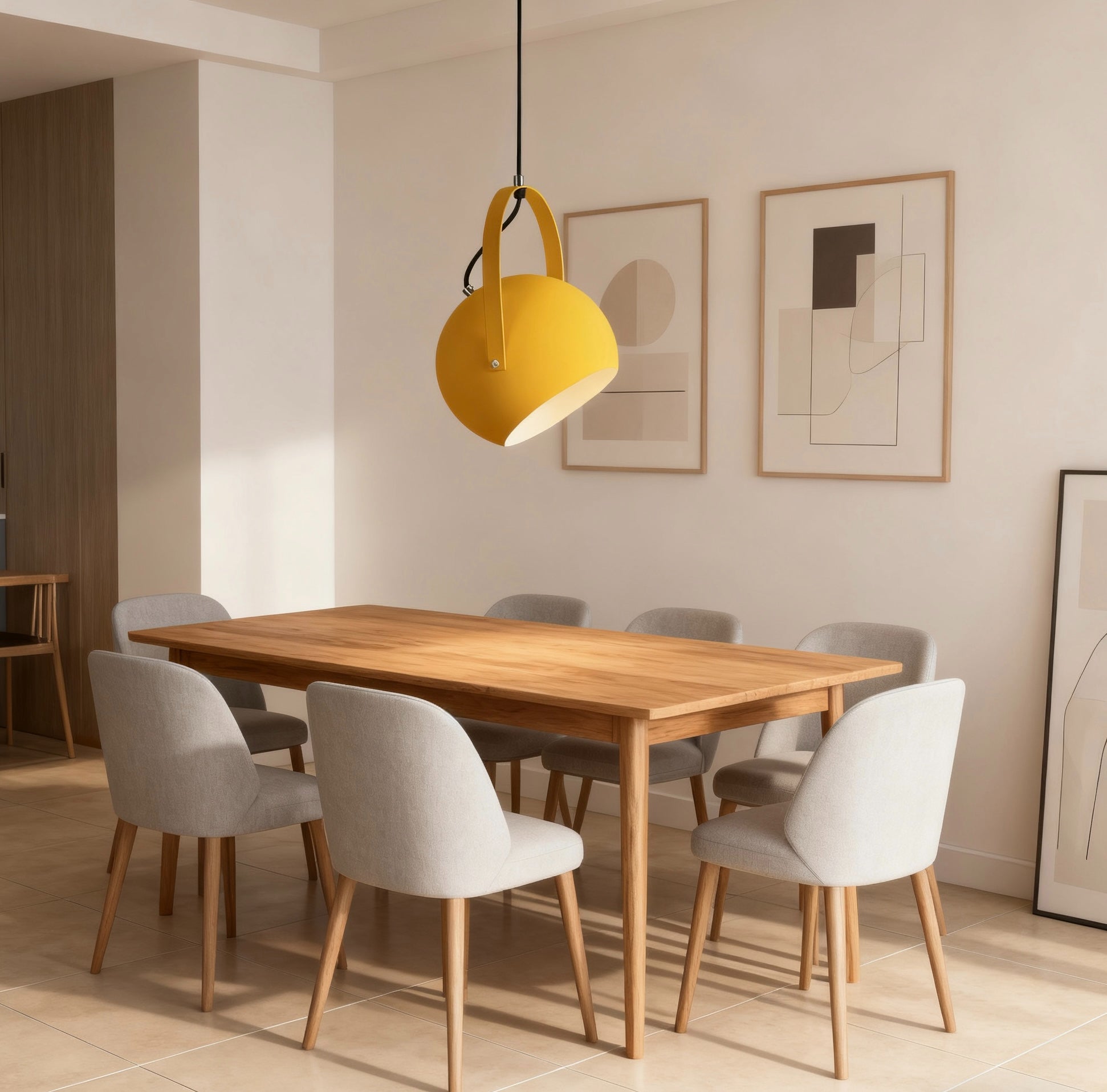 Lampadario Macaron a Sospensione Girevole per Sala da Pranzo