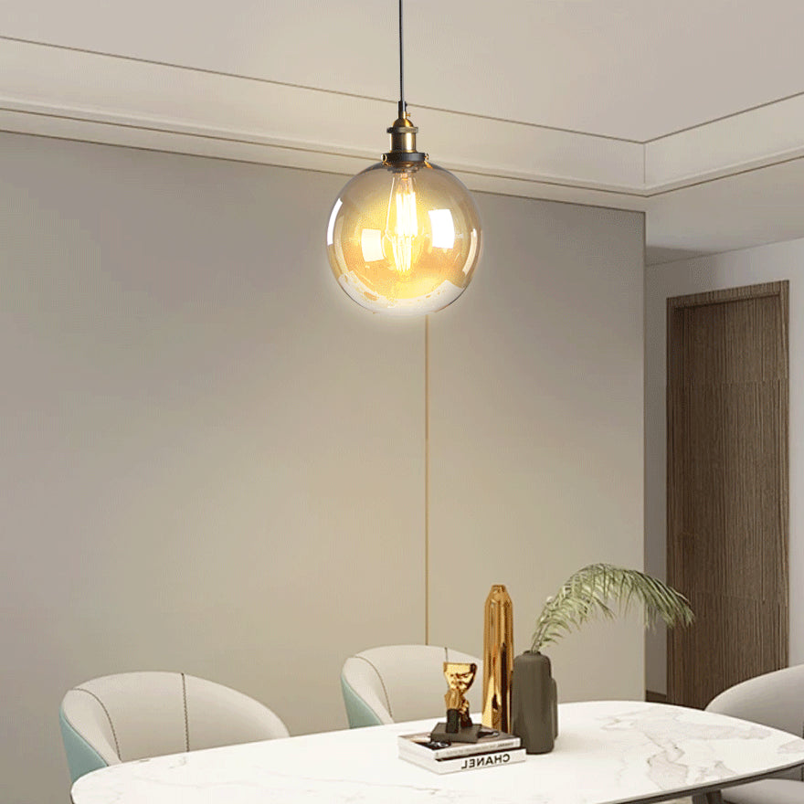 Lampadari per Sala da Pranzo Vintage in Vetro Trasparente