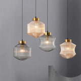 Fumo grigio geometrico LED LED LED LUCE - clowasit.com
