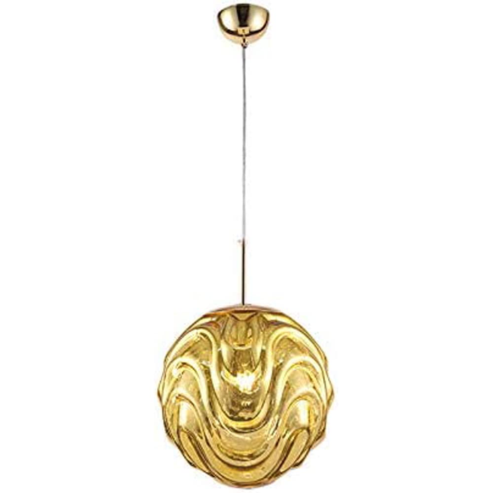 Luce colorata ondulata di vetro sferico luce a sospensione - clowasit.com