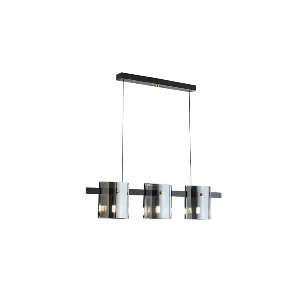 Lampadario ottone e vetro sala pranzo - clowasit.com