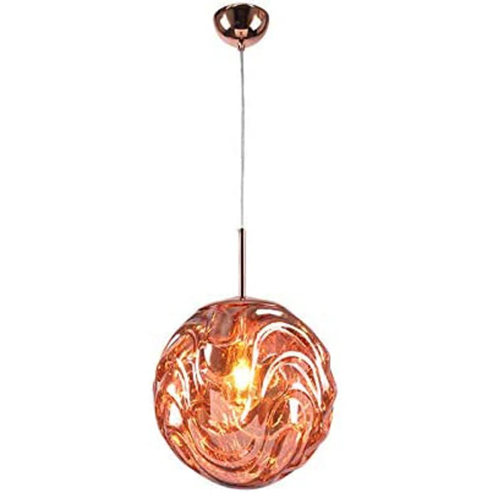 Luce colorata ondulata di vetro sferico luce a sospensione - clowasit.com
