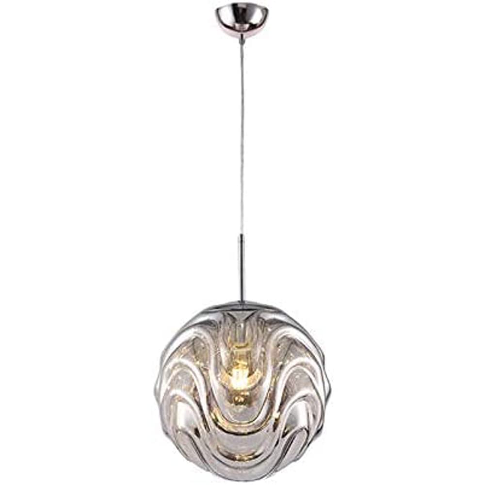Luce colorata ondulata di vetro sferico luce a sospensione - clowasit.com