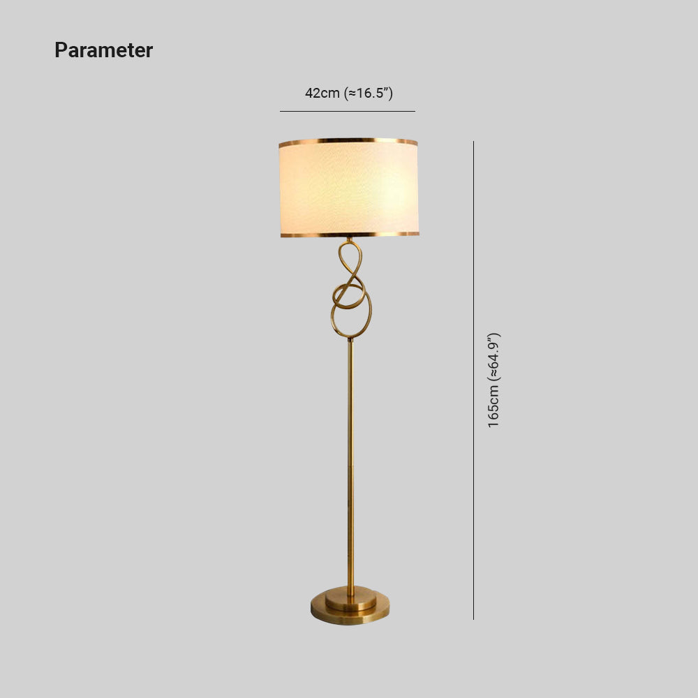 Lampada da tavolo oro elegante forma cilindrica - Clowasit.com