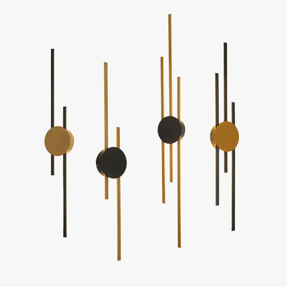 Lampada sospensione doppia luce design geometrico moderno - clowasit.com
