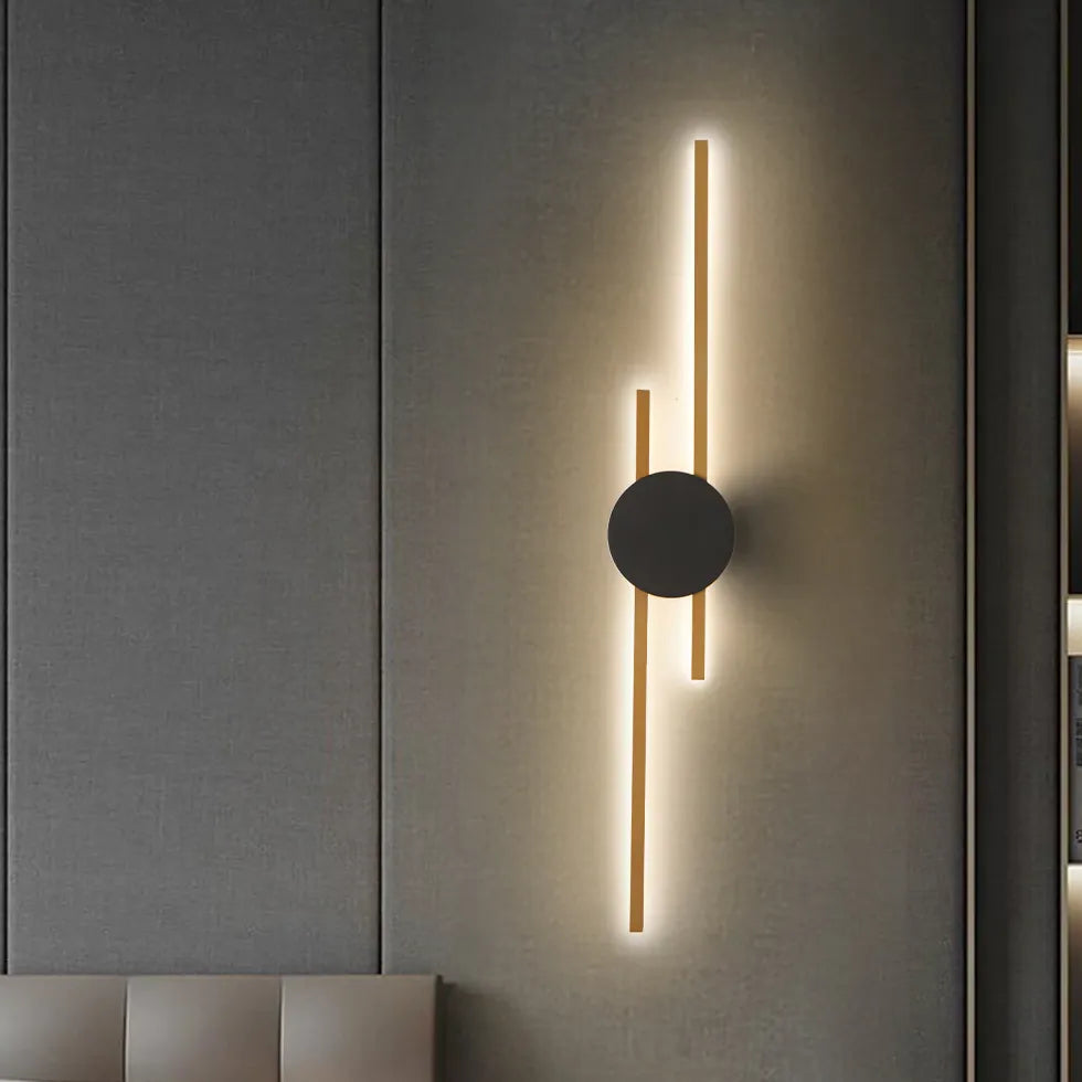 Lampada sospensione doppia luce design geometrico moderno - clowasit.com