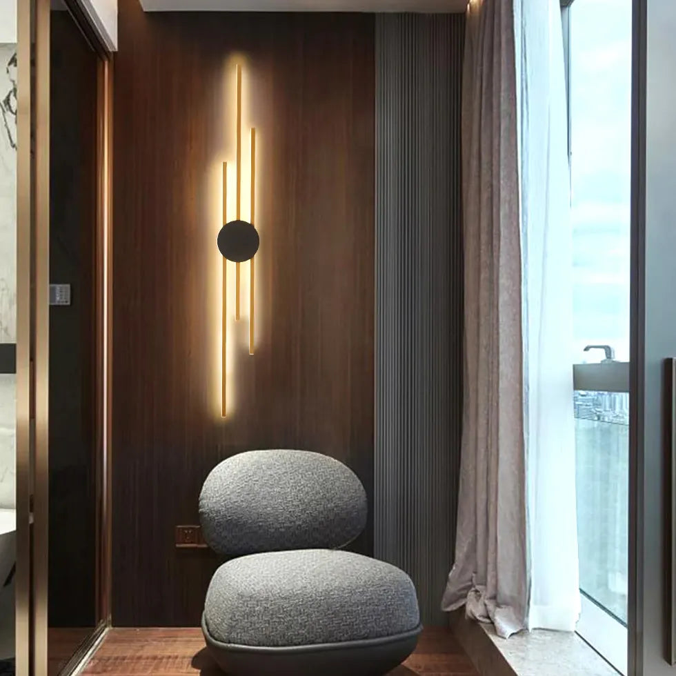 Lampada sospensione doppia luce design geometrico moderno - clowasit.com