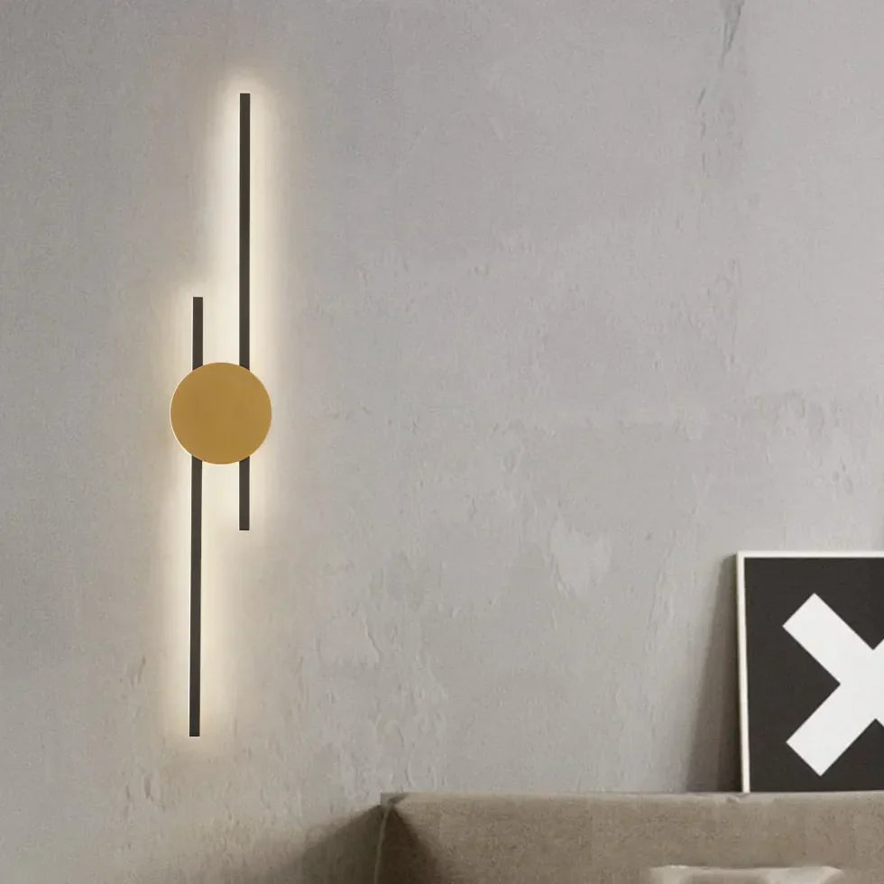 Lampada sospensione doppia luce design geometrico moderno - clowasit.com