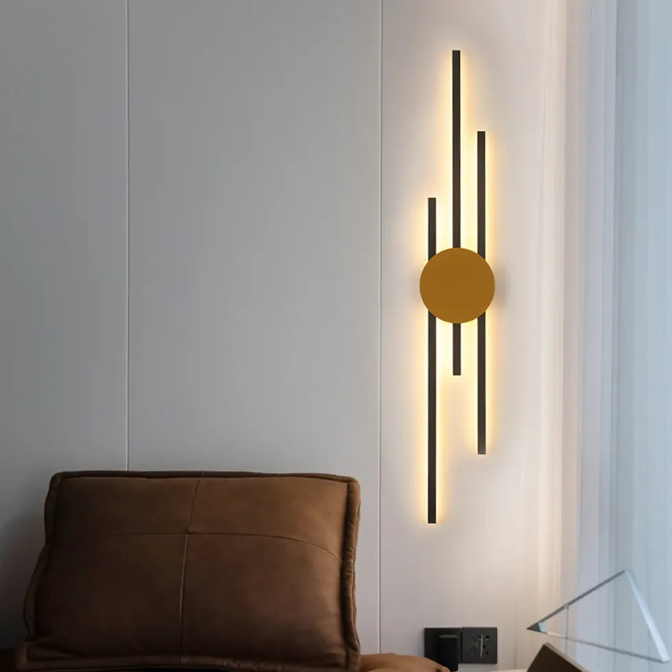 Lampada sospensione doppia luce design geometrico moderno - clowasit.com