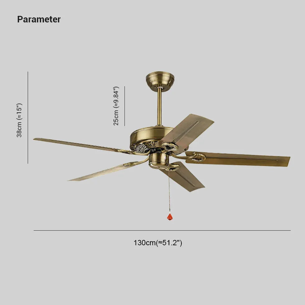 Ventilatore a soffitto industriale in ottone - clowasit.com