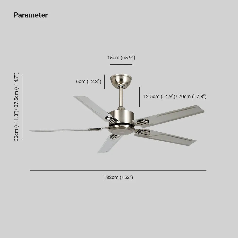 Ventilatori a soffitto industriali in metallo argentato - clowasit.com