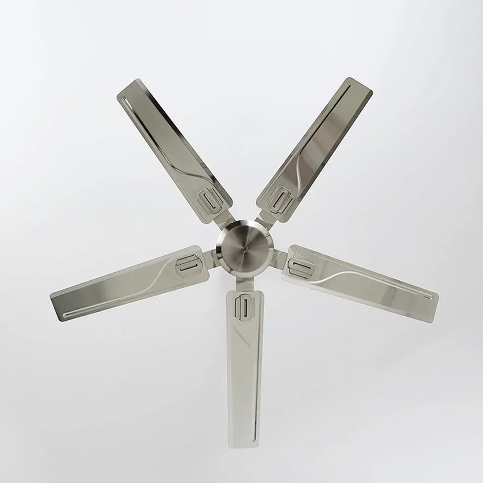 Ventilatori a soffitto industriali in metallo argentato - clowasit.com
