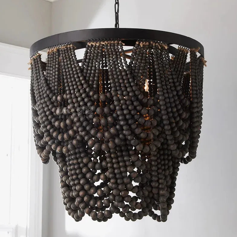 Lampadari in legno naturale Eleganza senza tempo - clowasit.com