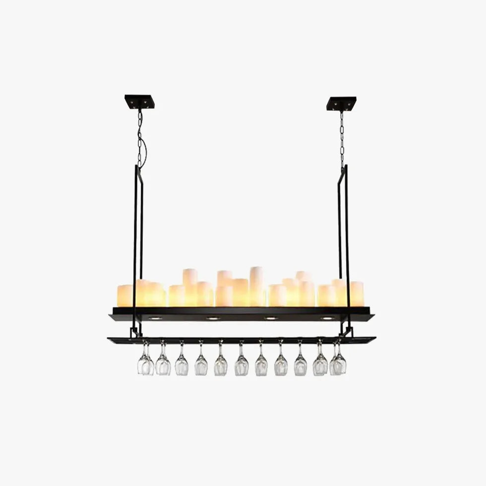 Lampadario decorativo a bicchiere con candela - clowasit.com