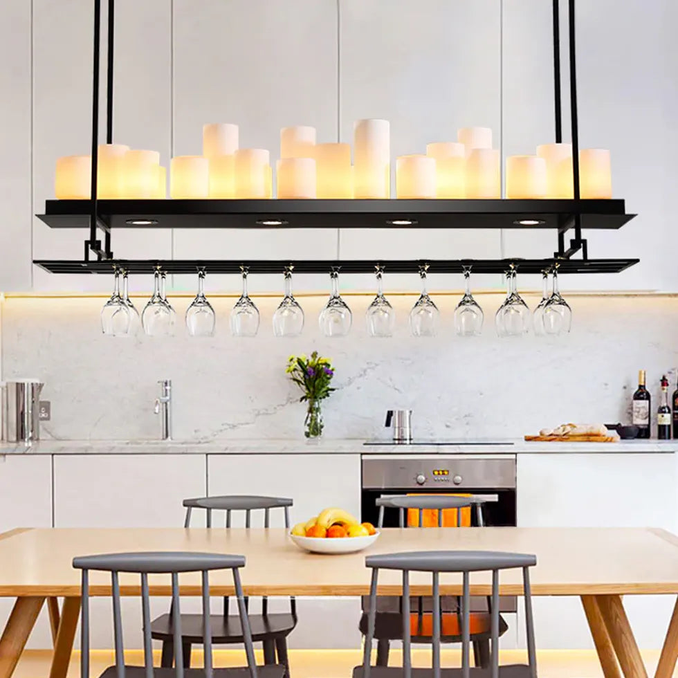 Lampadario decorativo a bicchiere con candela - clowasit.com