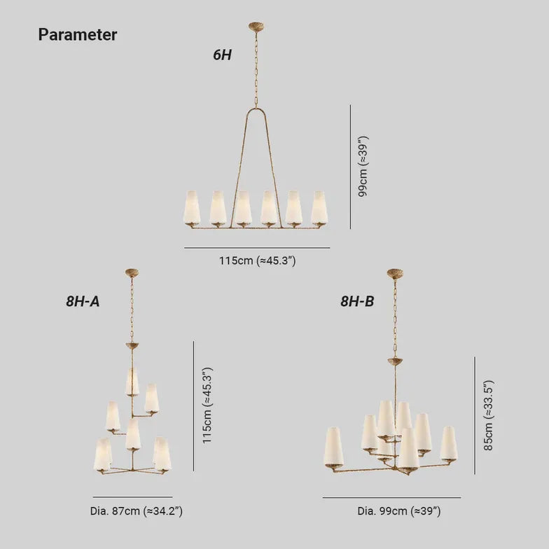 Lampadario a gocce moderno multibraccio conico - clowasit.com