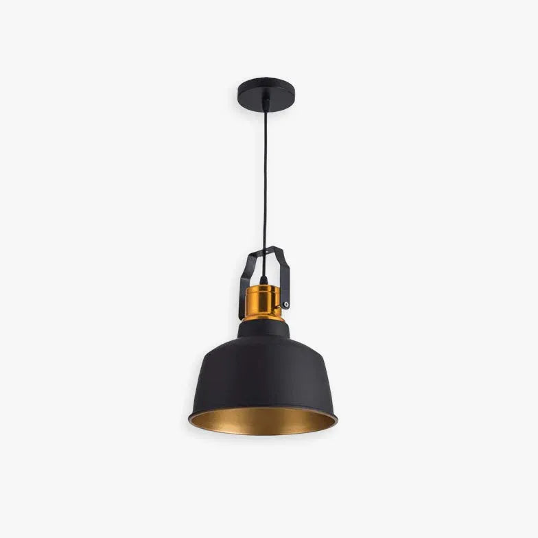 Lampadario a sospensione industriale Eleganza Nero Oro - clowasit.com
