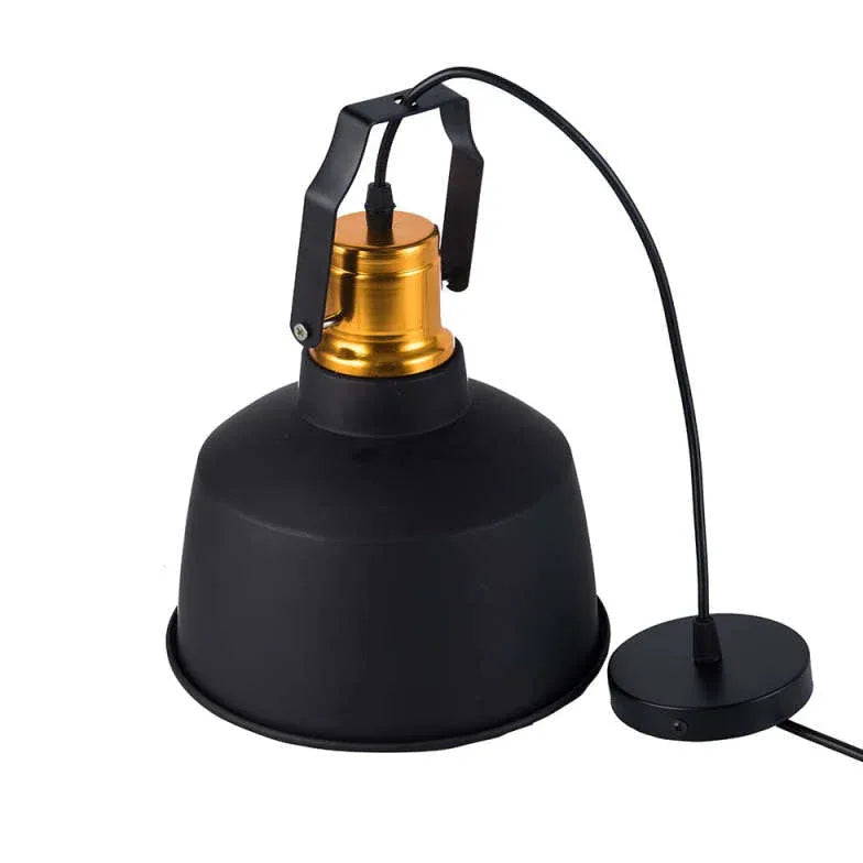 Lampadario a sospensione industriale Eleganza Nero Oro - clowasit.com