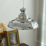 Lampada a sospensione vintage con cupola cromata - clowasit.com