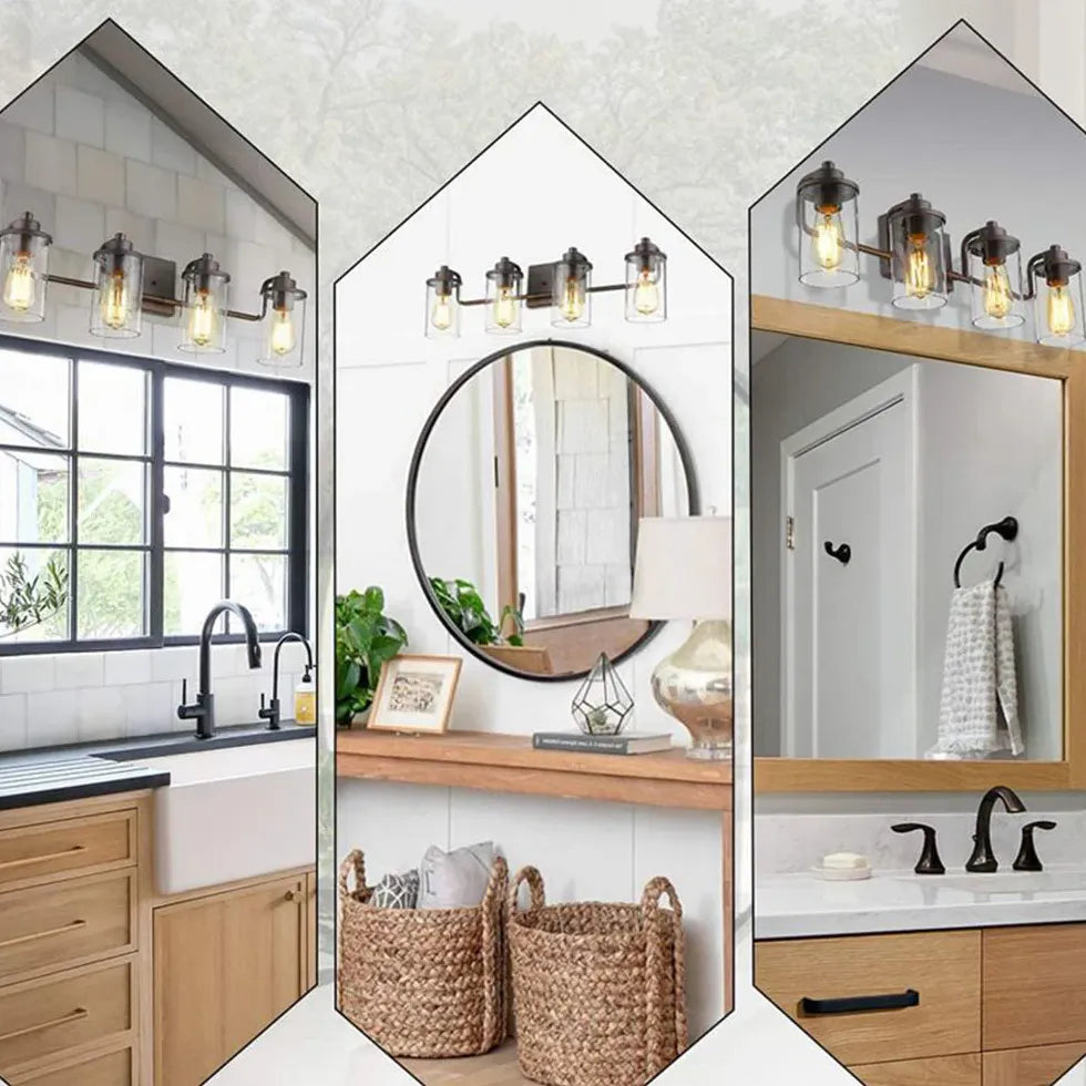 Applique a Tre Luci Industriale Bagno - clowasit.com