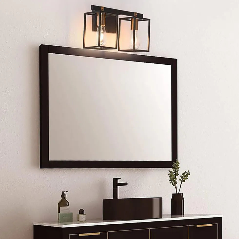 Applique industriale bagno Lampade nere eleganti - clowasit.com