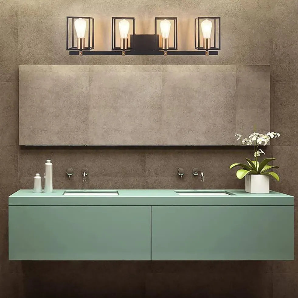 Applique industriale bagno Lampade nere eleganti - clowasit.com