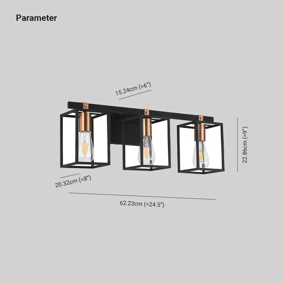 Applique industriale bagno Lampade nere eleganti - clowasit.com
