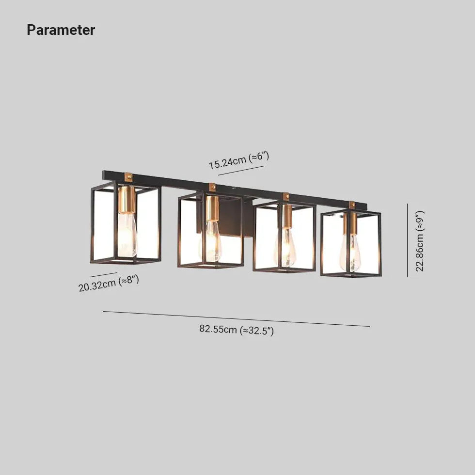 Applique industriale bagno Lampade nere eleganti - clowasit.com