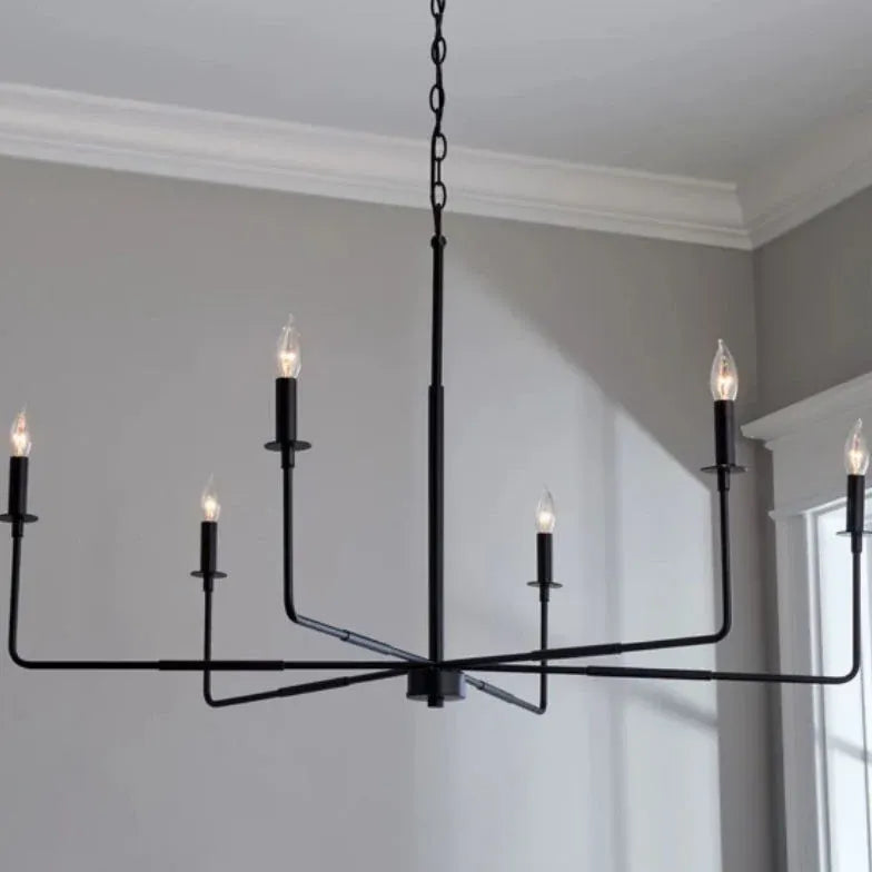 Lampadari tipo industriale nero multi-candele - clowasit.com