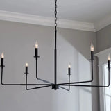 Lampadari tipo industriale nero multi-candele - clowasit.com