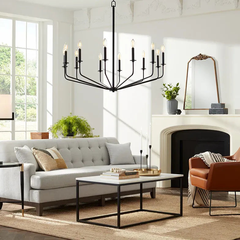 Lampadari sospesi a led Stile Nero e Moderno - clowasit.com