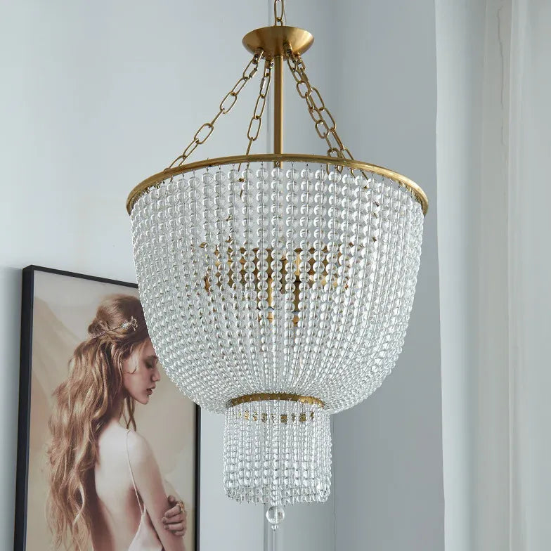 Romantici lampadari a gocce cristallo pendenti - clowasit.com
