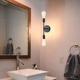 Applique doppia lampada con design elegante nero - clowasit.com