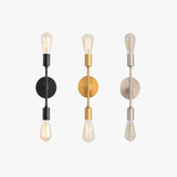 Applique doppia lampada con design elegante nero - clowasit.com