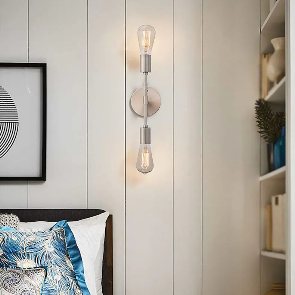 Applique doppia lampada con design elegante nero - clowasit.com