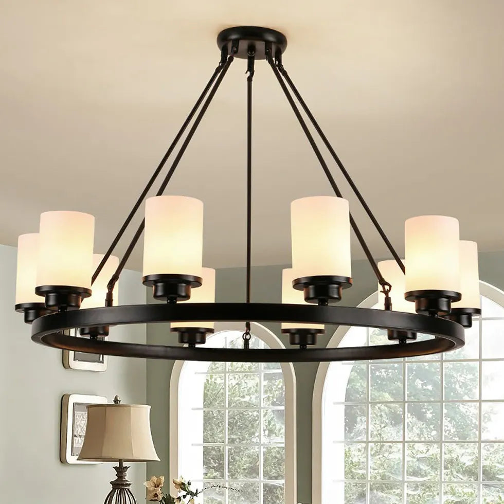 Lampadario in vetro moderno per ristorante elegante - clowasit.com