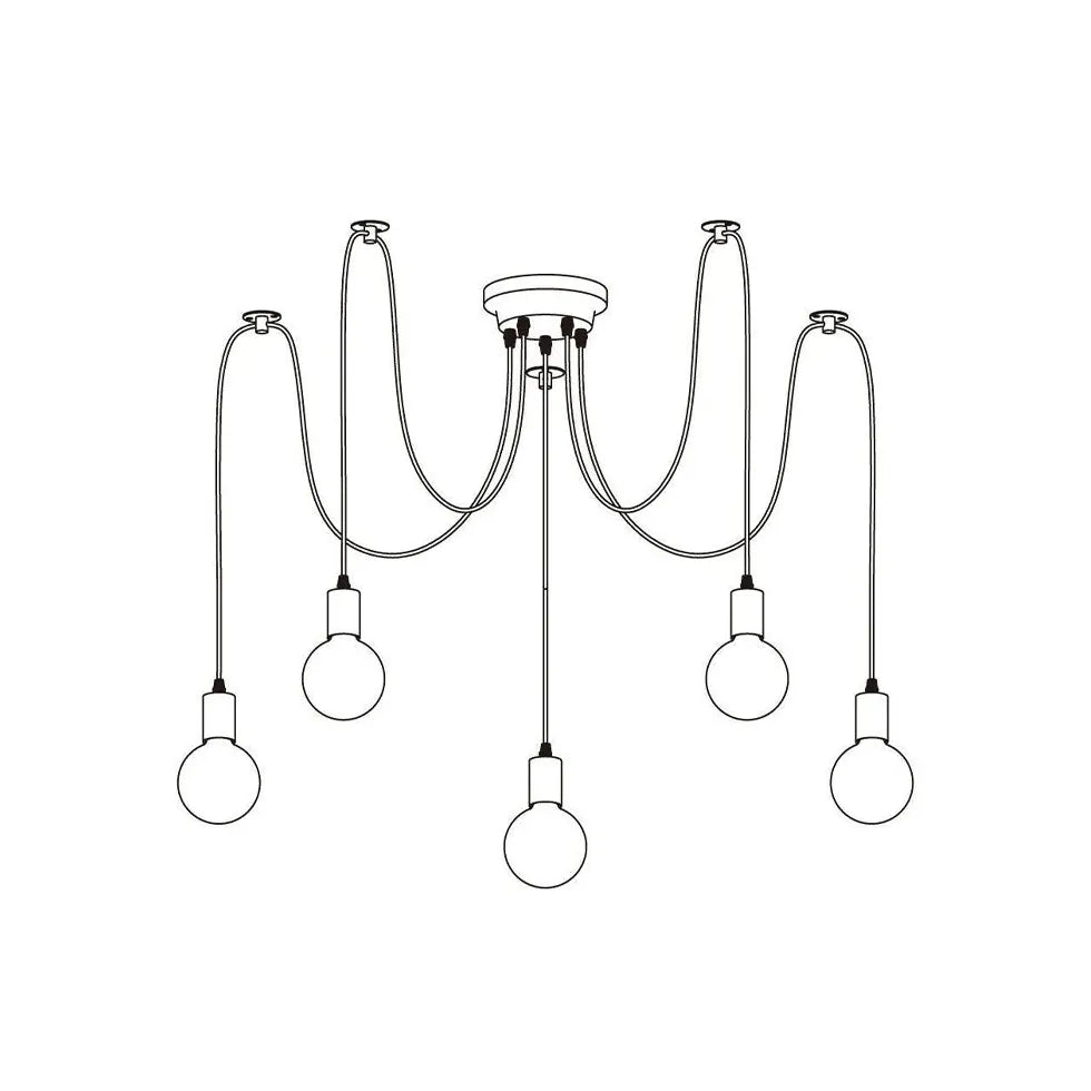 Lampadari per cucina a led Moderni neri - clowasit.com