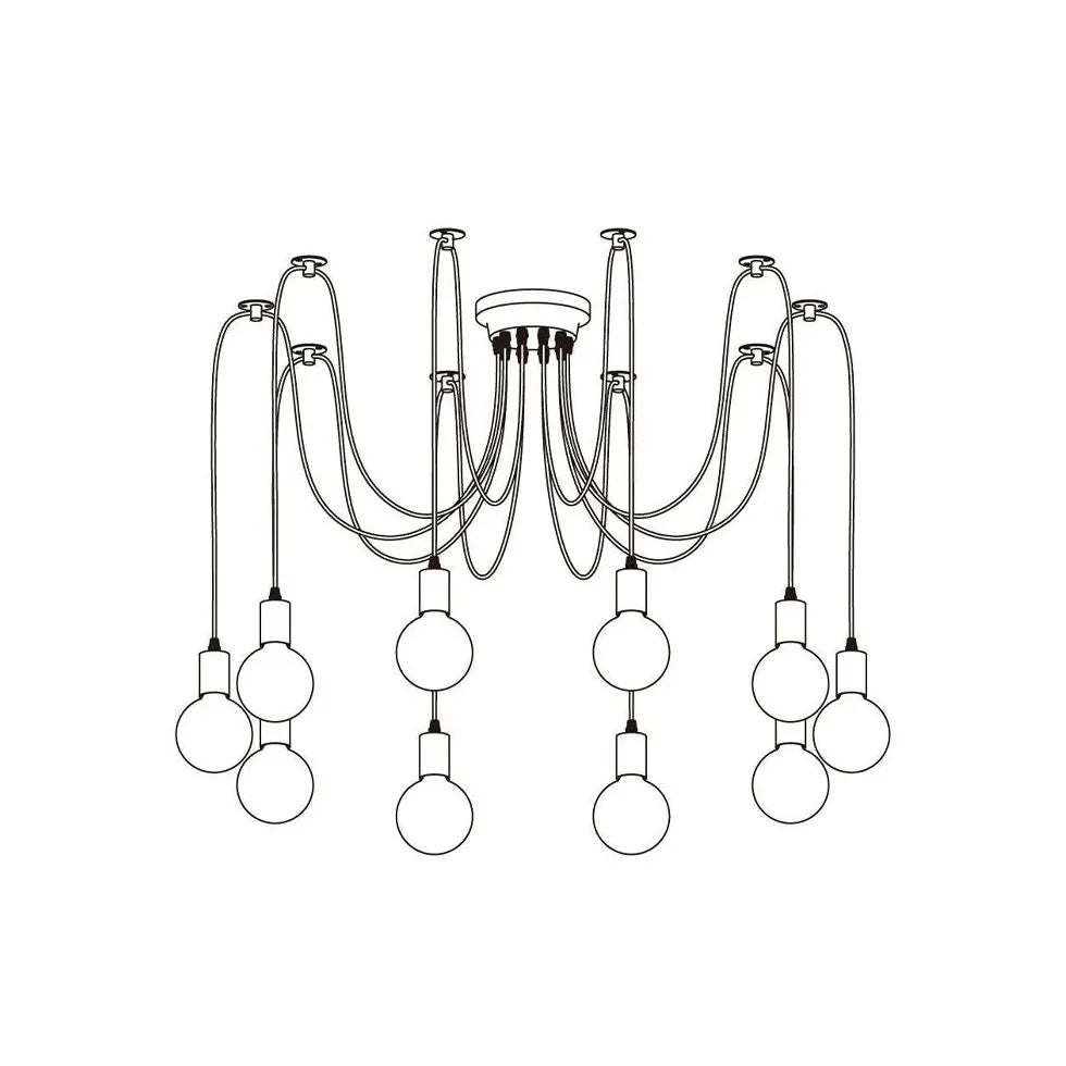 Lampadari per cucina a led Moderni neri - clowasit.com