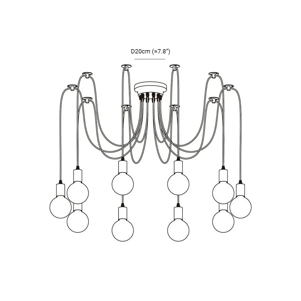 Lampadari per cucina a led Moderni neri - clowasit.com