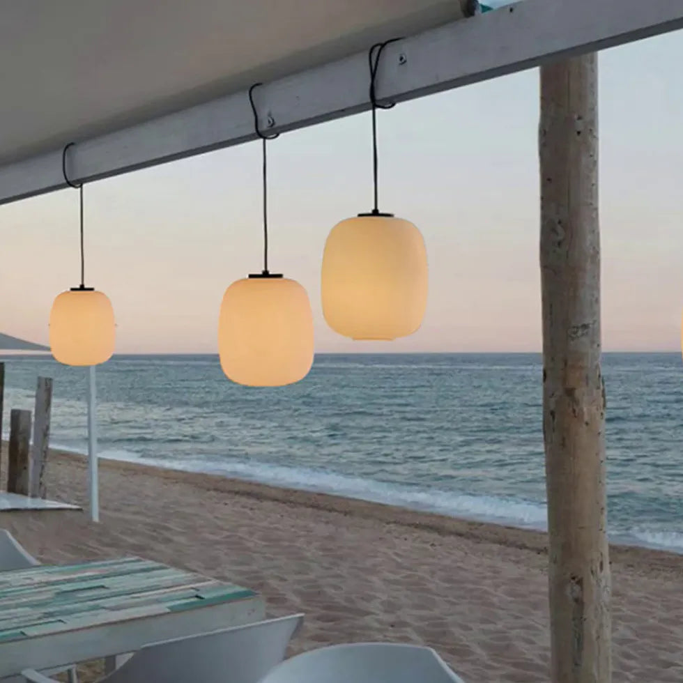 Lampadario rotondo da giardino impermeabile per esterni - clowasit.com