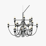 Design Lampadario Elegante Candelabro Nero per Ristorante - clowasit.com