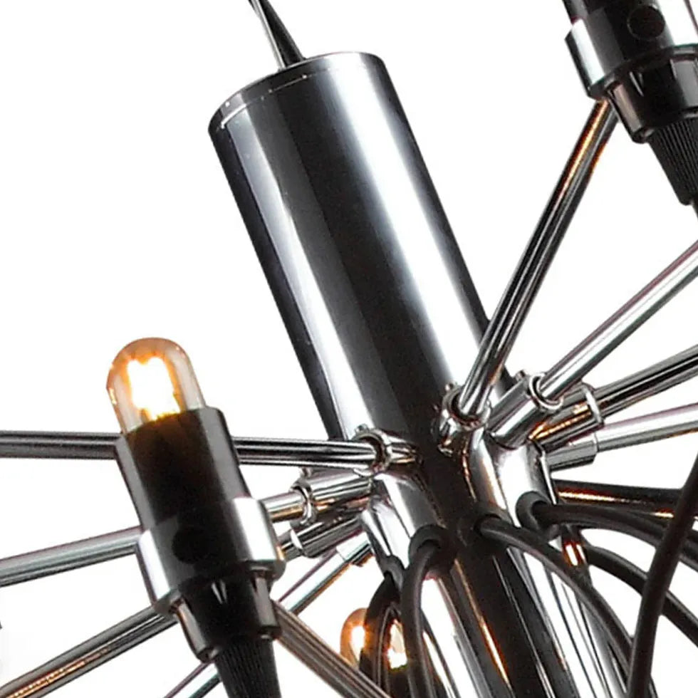 Design Lampadario Elegante Candelabro Nero per Ristorante - clowasit.com