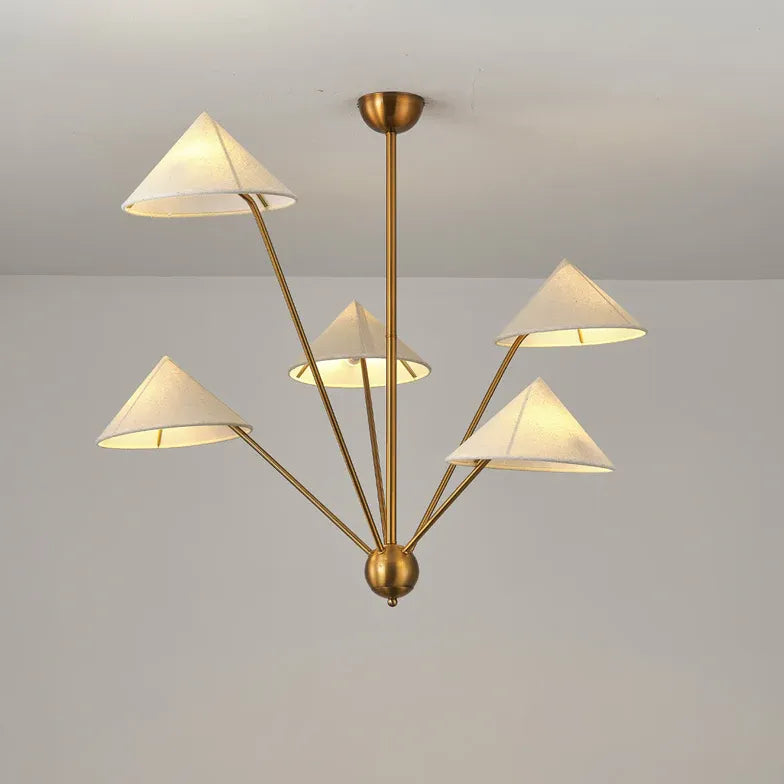 Lampadari di Ottone per Soggiorno Conico - clowasit.com