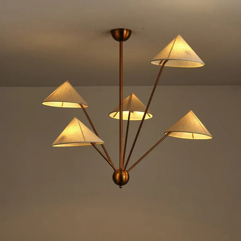 Lampadari di Ottone per Soggiorno Conico - clowasit.com